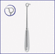 cureta de ORL / apta para autoclave / de acero inoxidable