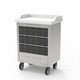 carro médico / para objetos esterilizados / para medicamentos / de dispensación de medicamentos