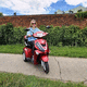 scooter para movilidad reducida eléctrico / 3 ruedas / con baúl