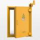 puerta de protección radiológica / con blindaje / de protección contra los rayos X / hermética
