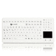 teclado médico con alfombrilla táctil / de silicona / impermeable / higiénico