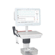 monitor de paciente en continuo de la presión arterial / con ruedas / con estación de trabajo todo en uno / ECG