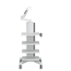 carro médico / para endoscopia / para monitor / de aluminio