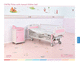 cama de hospital / manual / pediátrica / de altura regulable