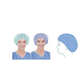 gorro médico abombado / desechable / transpirable