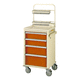 carro de emergencia / médico / para dispositivos médicos / con cajón
