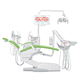 unidad de tratamiento dental con sillón eléctrico / ambidiestros / móvil / con monitor