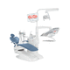 unidad dental con sillón eléctrico / con reposacabezas flexible / móvil / con monitor