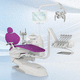 unidad dental ambidiestros / compacta / con reposacabezas flexible / con monitor