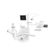 unidad dental con sillón eléctrico / con reposacabezas flexible / ambidiestros / con monitor