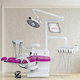 unidad de tratamiento dental con sillón eléctrico / con reposacabezas flexible / con sistema de higiene / con portainstrumentos
