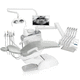 unidad dental con sillón eléctrico / compacta / con reposacabezas flexible / con sistema de higiene