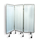 biombo médico con ruedas / plegable / 3 paneles / lavable