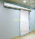 puerta para sala de operaciones / corredera / de acero inoxidable / de aluminio