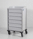 carro para transporte / de aluminio / de plástico / con cajón