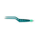 pinza antiadherente / fenestrada / desechable / bipolar