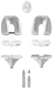 prótesis de rodilla tricompartimental / de platillo fijo o móvil