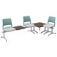asiento con estructura modular para sala de espera / 3 plazas / para 2 personas / 4 plazas