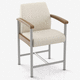 silla bariátrica / con reposabrazos / con reposapiés
