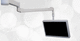 brazo de soporte para monitor / médico / de pared