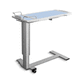 mesa de cama de altura regulable / con ruedas / reclinable / con accionamiento manual