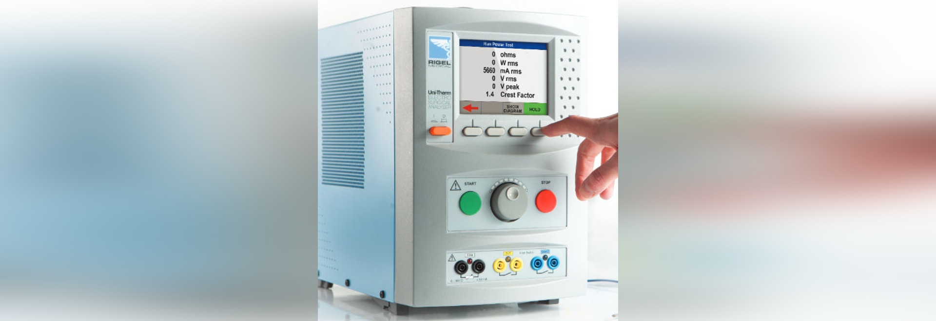 Analizador de gran intensidad de Rigel Uni-Therm Electrosurgical