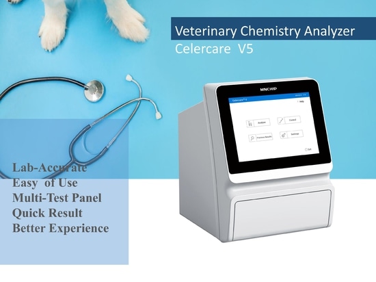 Analizador de química veterinaria Celercare V5