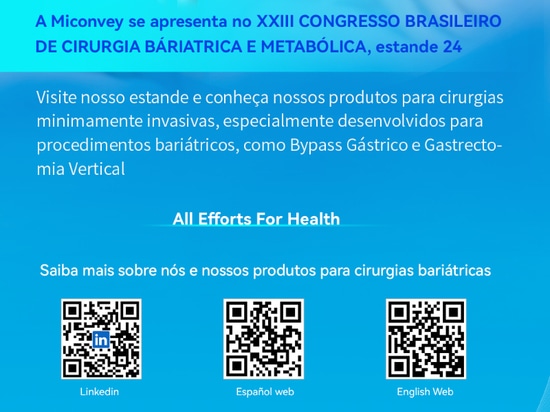 Miconvey participará en XXIII CONGRESO BRASILEÑO DE CIRUGÍA BARIÁTRICA Y METABÓLICA, Stand: 24