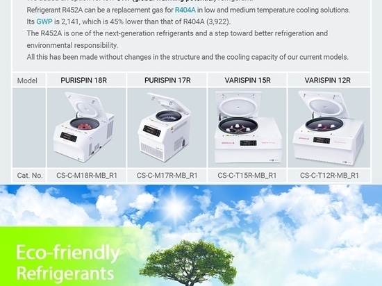 Sistemas de ahorro de energía en las centrifugadoras CRYSTE