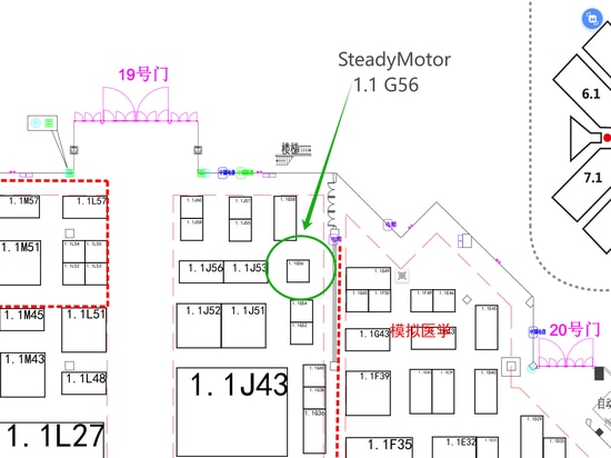 Ubicación de SteadyMotor en la feria