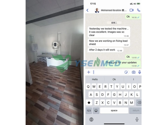 Médico de Somalilandia satisfecho con el sistema DR de 65 kW de YSENMED