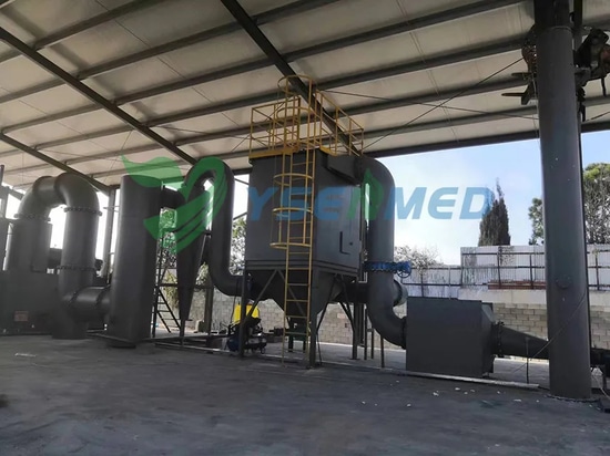 Incinerador de residuos médicos YSENMED con sistema de purificación de gas instalado en Chipre