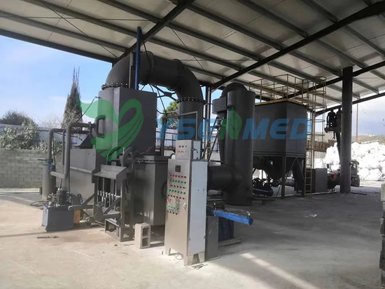 Incinerador de residuos médicos YSENMED con sistema de purificación de gas instalado en Chipre