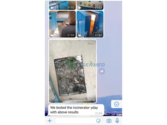 Un incinerador de residuos funciona correctamente en un hospital de Ghana