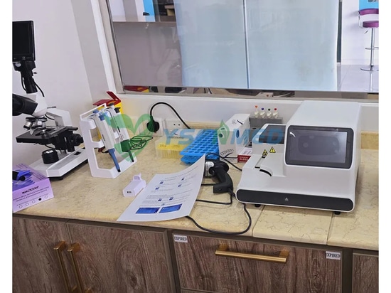 El veterinario de Arabia Saudita está satisfecho con los resultados precisos del analizador de orina veterinario YSU-300V