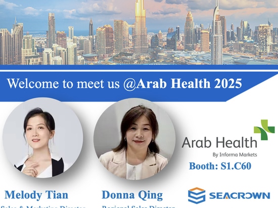 Reúnase con el equipo de Seacrown en Arab Health 2025