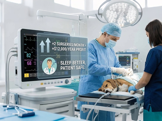 ¿Cómo puede un monitor de pacientes veterinarios aumentar los ingresos de su clínica en 25.000 dólares?