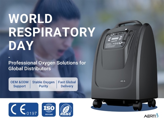 Día Mundial de las Respiraciones - El concentrador de oxígeno AERTI potencia el mercado mundial