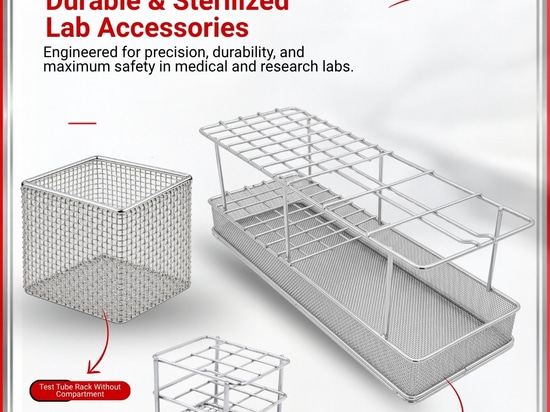 Cestas de acero inoxidable de alta calidad y accesorios médicos para la esterilización en laboratorio