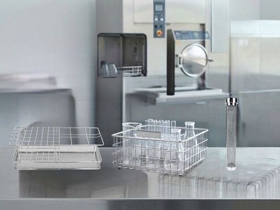 Cestas de malla de acero inoxidable de alta precisión para la esterilización en hospitales y laboratorios