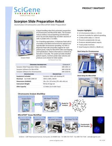 Scorpion Slide PreparaƟon Robot