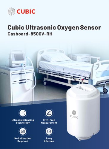 Cubic Ultrasonic Oxygen Sensor Gasboard-8500V-RH