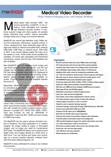 Surgical video recorder,Medi-DVR MD2