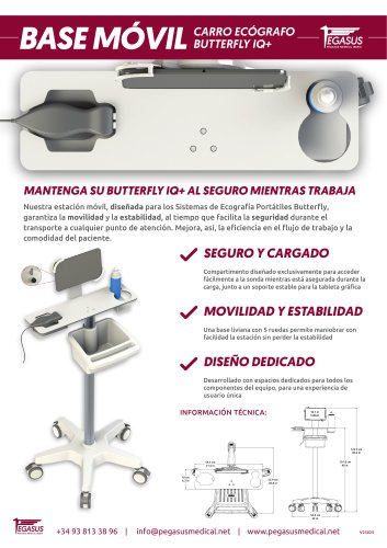 Portable Ultrasound Roll Stands - BUTTERFLY iQ+