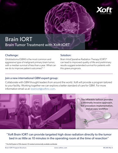 Brain Tumor Treatment with Xoft IORT