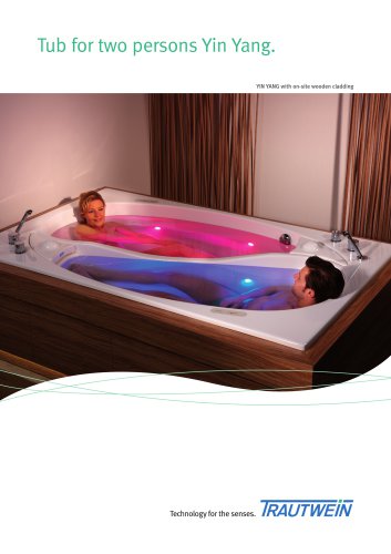 Tub for two persons Yin Yang.