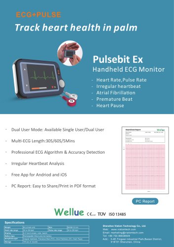 2-channel Holter monitor Pulsebit Ex