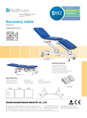 Brochuer_Electric ExaminationTable  (BIDE950E)_BiHealthcare