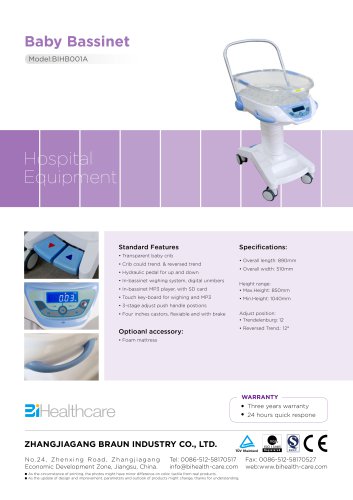 Brochure_Baby Bassinet(BIHB001A)_BI Healthcare