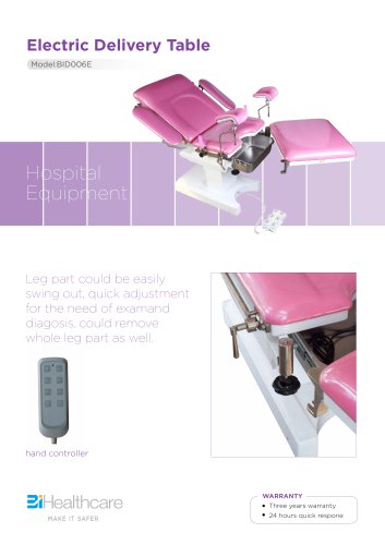 Brochure_Electric delivery table(BID006E)_BiHealthcare